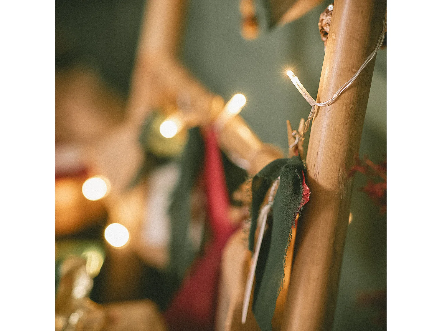 Ghirlanda Cavo LED a Pile 3m Bianco Caldo con Timer Bianco Caldo 2700K