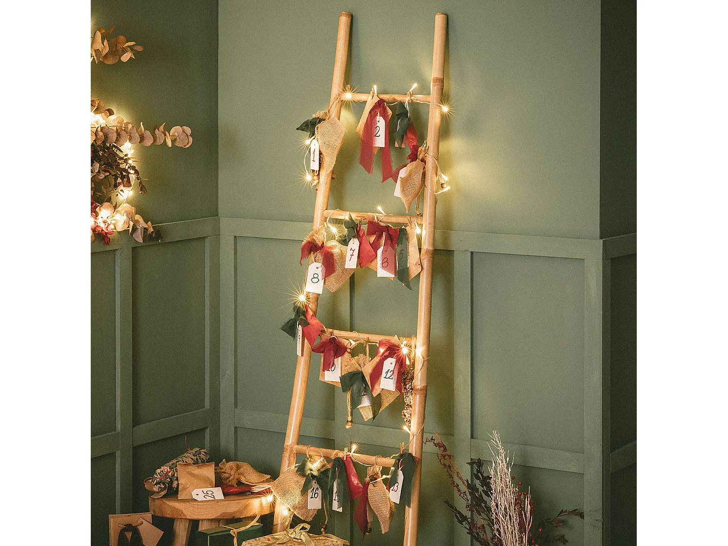 Ghirlanda Cavo LED a Pile 3m Bianco Caldo con Timer Bianco Caldo 2700K