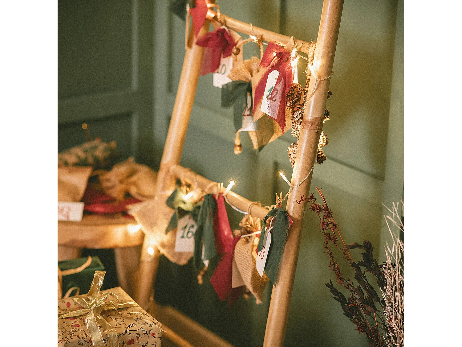 Ghirlanda Cavo LED a Pile 3m Bianco Caldo con Timer Bianco Caldo 2700K