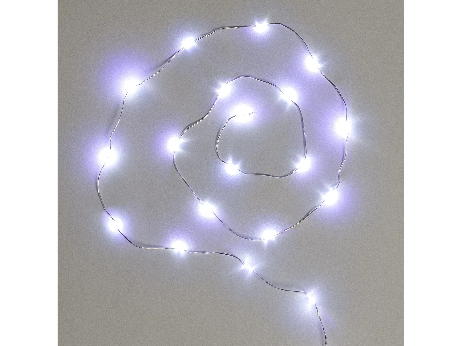 Guirnalda Exterior LED Transparente Blanco Frío 6m 6000K Blanco Frío