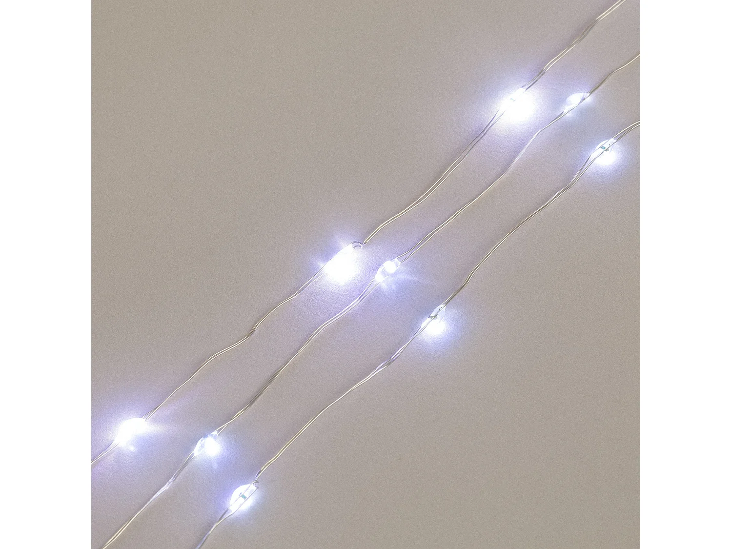 Guirnalda Exterior LED Transparente Blanco Frío 6m 6000K Blanco Frío