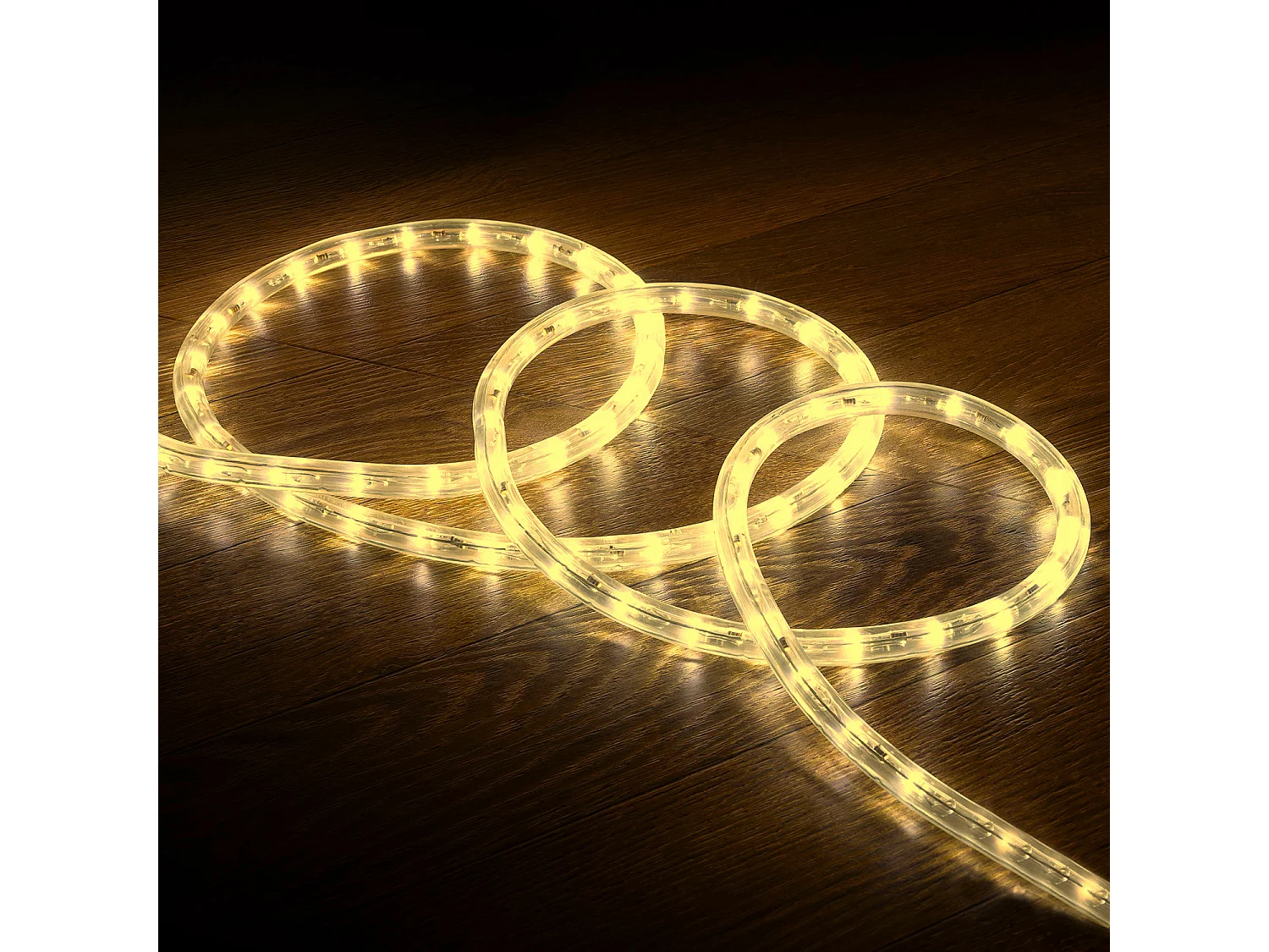 Gaine LED Ronde 220V AC 36 LED/m Blanc Chaud IP65 sur Mesure Coupe Tous les 100cm  9 m