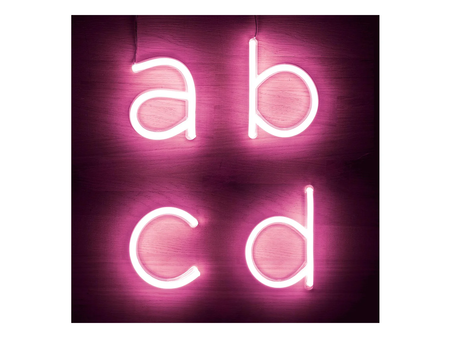Lettere LED Neon Rosa Ñ Rosa