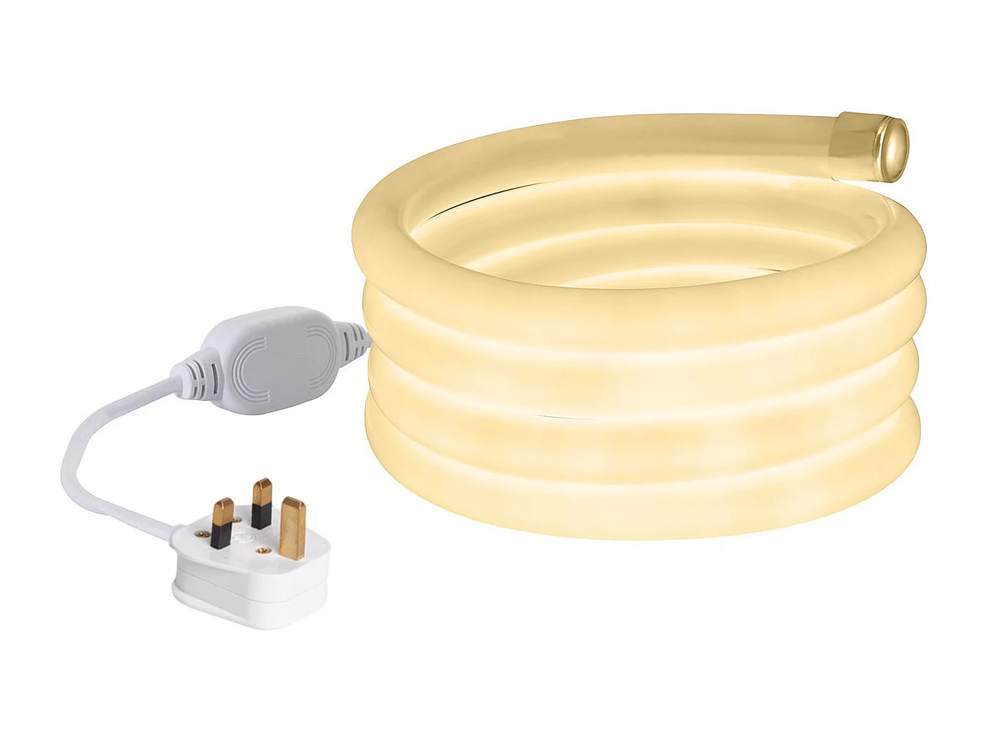 Ruban LED Néon Dimmable 220V Blanc Neutre Circulaire 360 9W/m Coupe 100cm IP67 Sur mesure 2 m