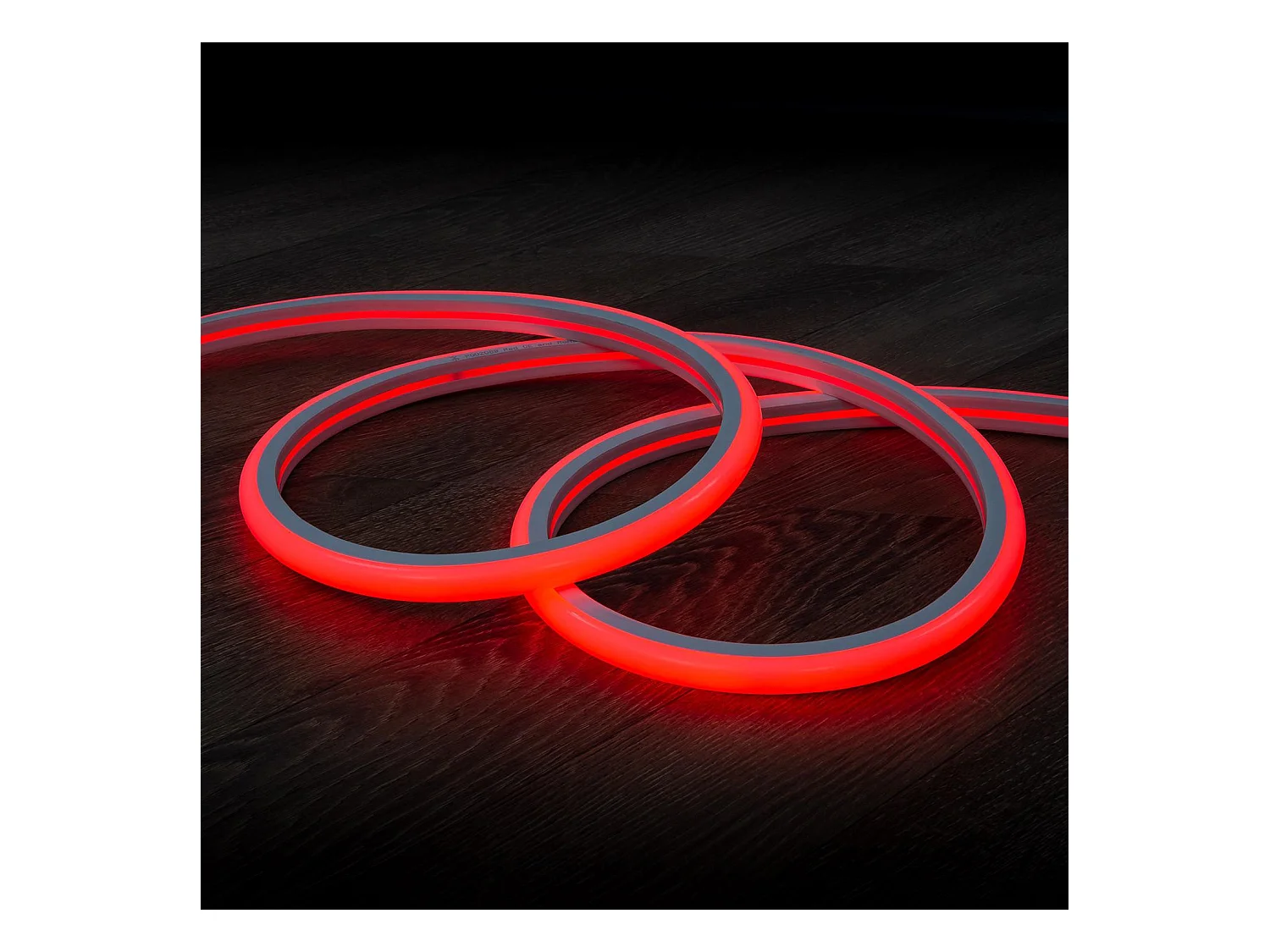Tira LED Neón Regulable 220V Rojo Semicircular 180 7.5W/m Corte 100cm IP67 a Medida 10 m