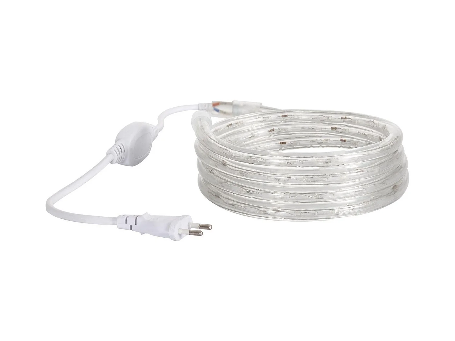 Tubo Flessibile LED Circolare 220V AC 36 LED/m Bianco Caldo IP65 Taglio 100cm 4 m