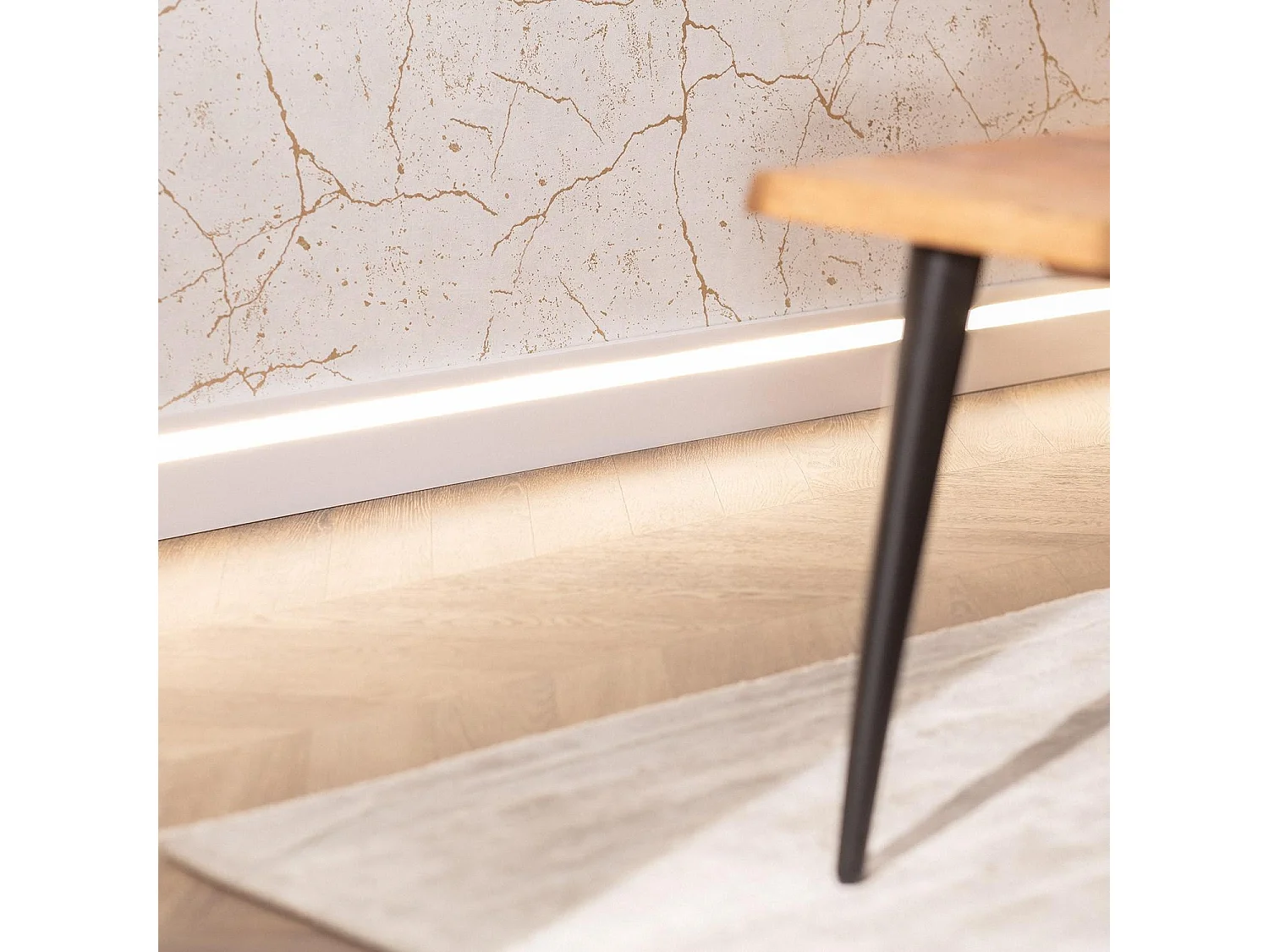 Moulure Plinthes Modern pour Rubans LED  8 m