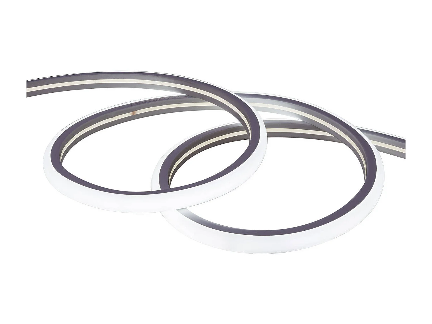 Gaine Néon LED Flexible Dimmable 7.5W/m 220V AC 120LED/m Semi-circulaire 180° Blanc Froid IP67 sur Mesure Coupe tous les 100cm 12 m