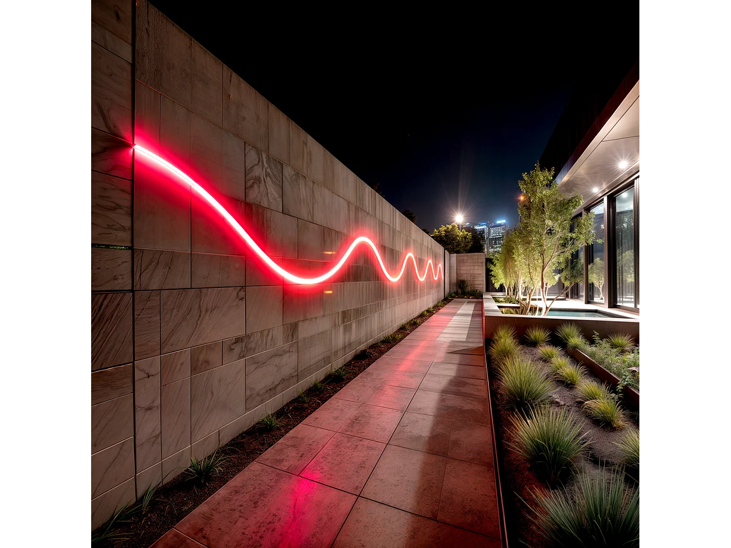 Bobina 50m Striscia LED Neon Regolabile 220V Rosso Circolare 360 9W/m IP67 Taglio 100cm Rosso