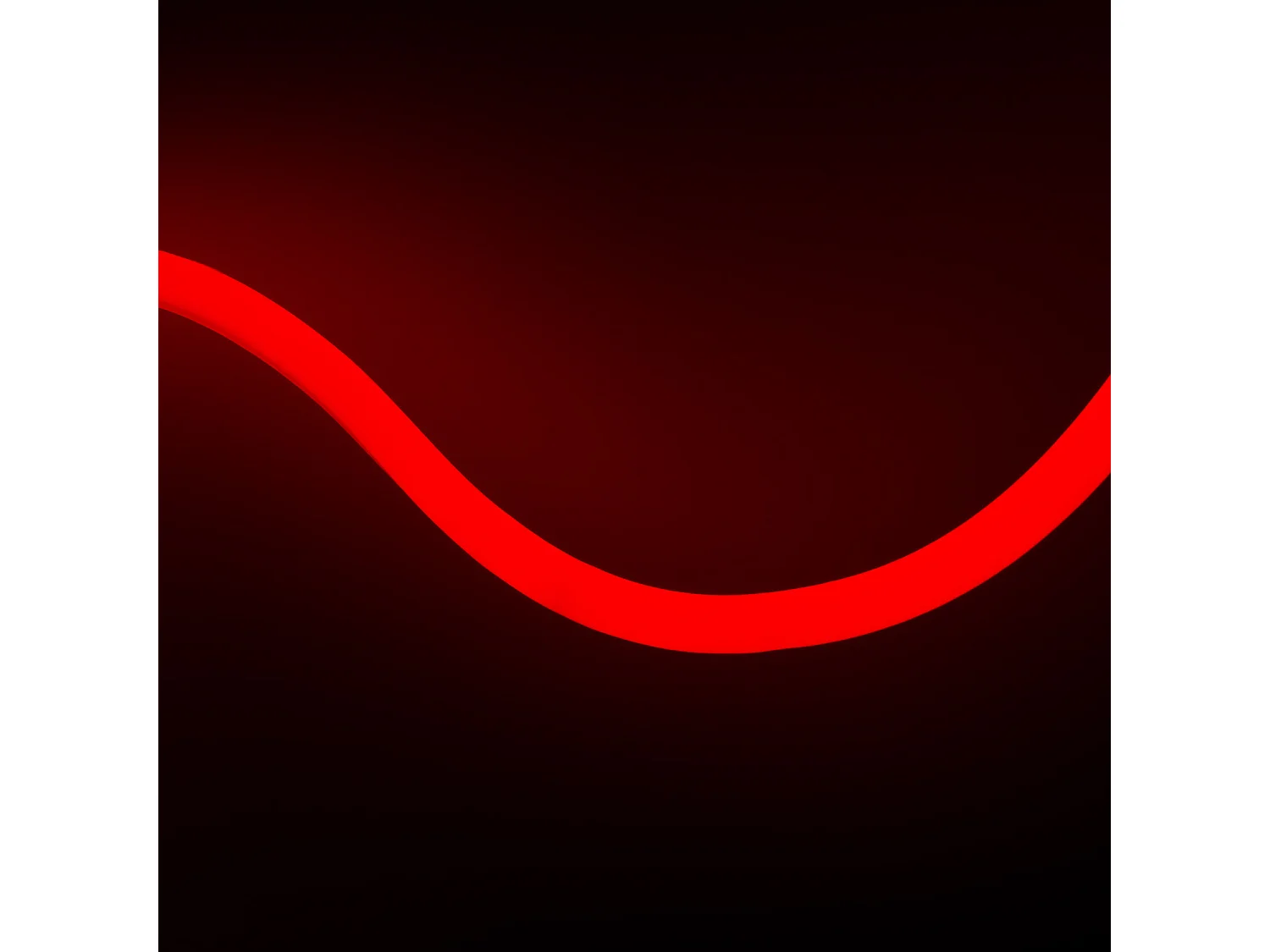 Bobina 50m Striscia LED Neon Regolabile 220V Rosso Circolare 360 9W/m IP67 Taglio 100cm Rosso