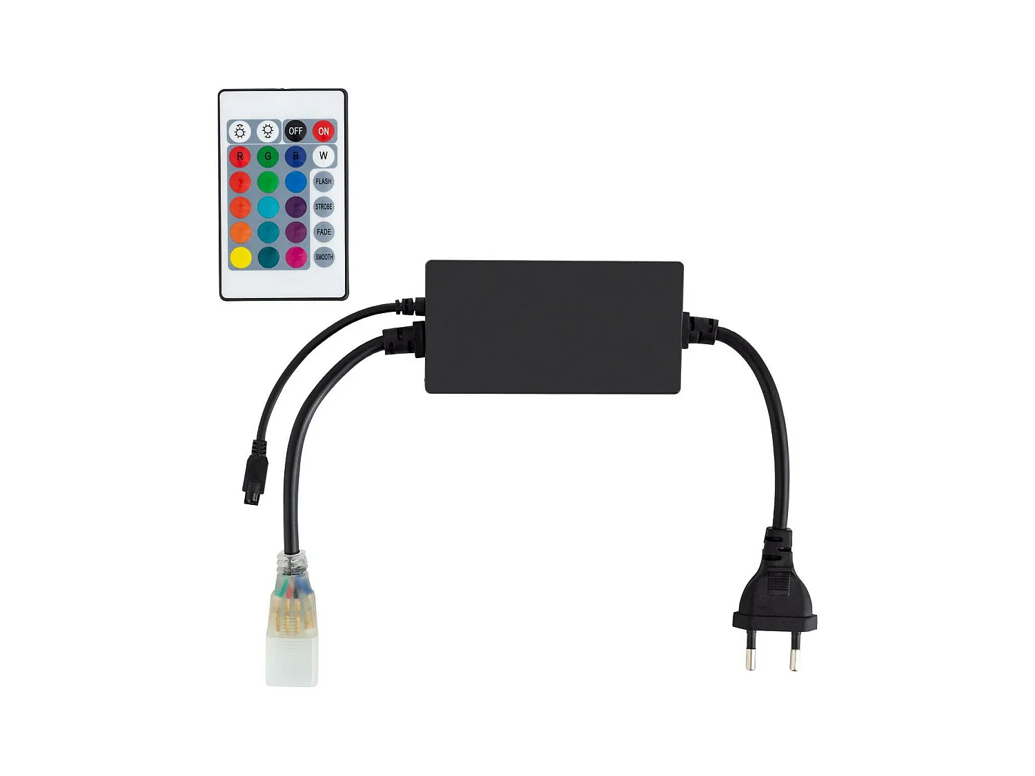 Contrôleur Rubans LED RGB 220V AC UltraPower Télécommande IR 24 Touches