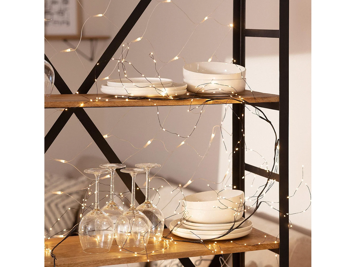 Guirlande Extérieure LED Tawi 1.5m  3000K Blanc chaud