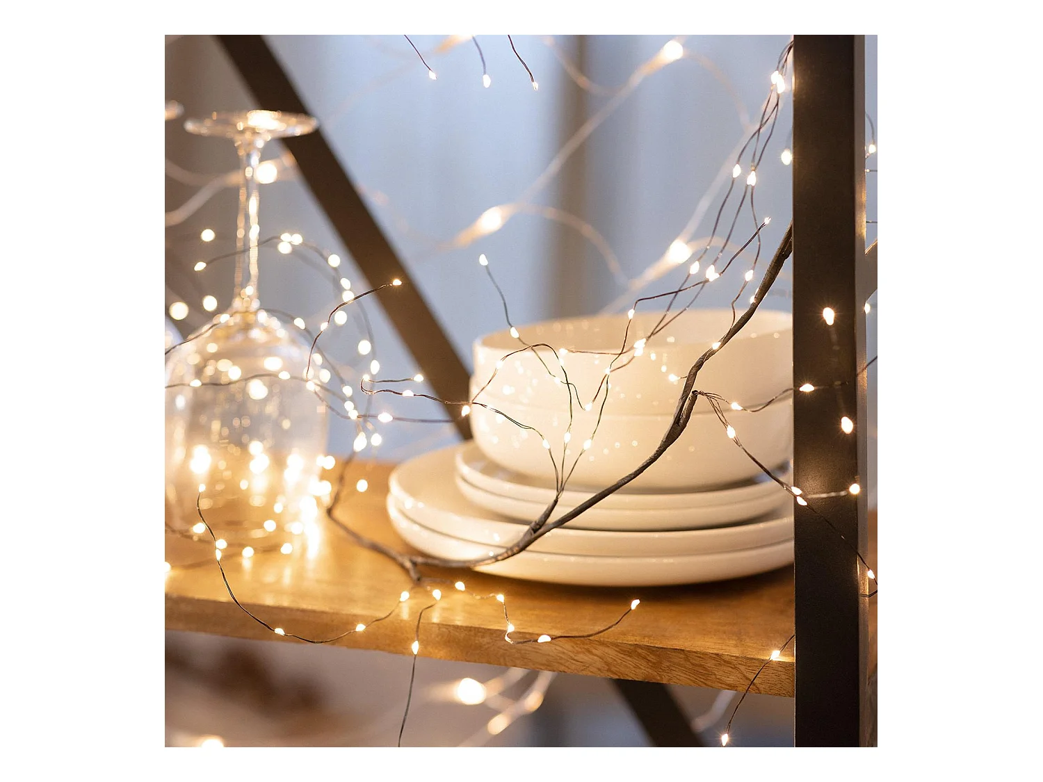 Guirlande Extérieure LED Tawi 1.5m  3000K Blanc chaud