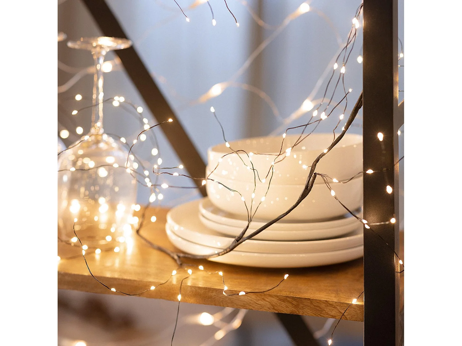 Guirlande Extérieure LED Tawi 1.5m  3000K Blanc chaud