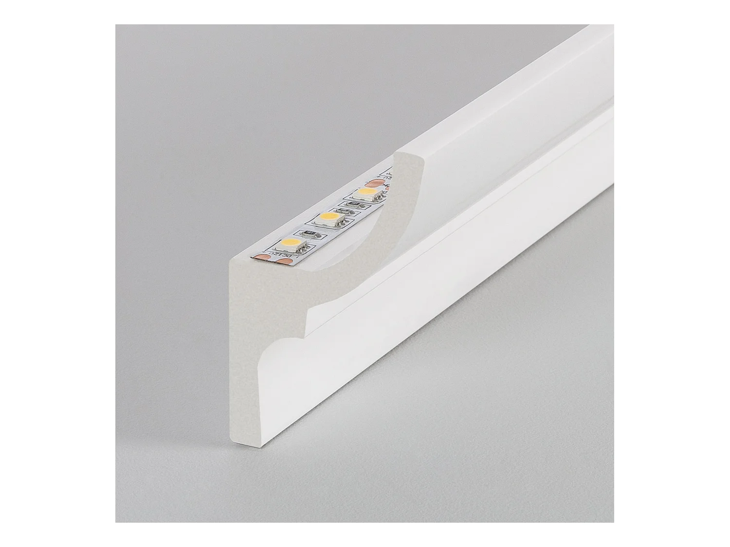 Moulure Classic 2m pour Ruban LED Blanc