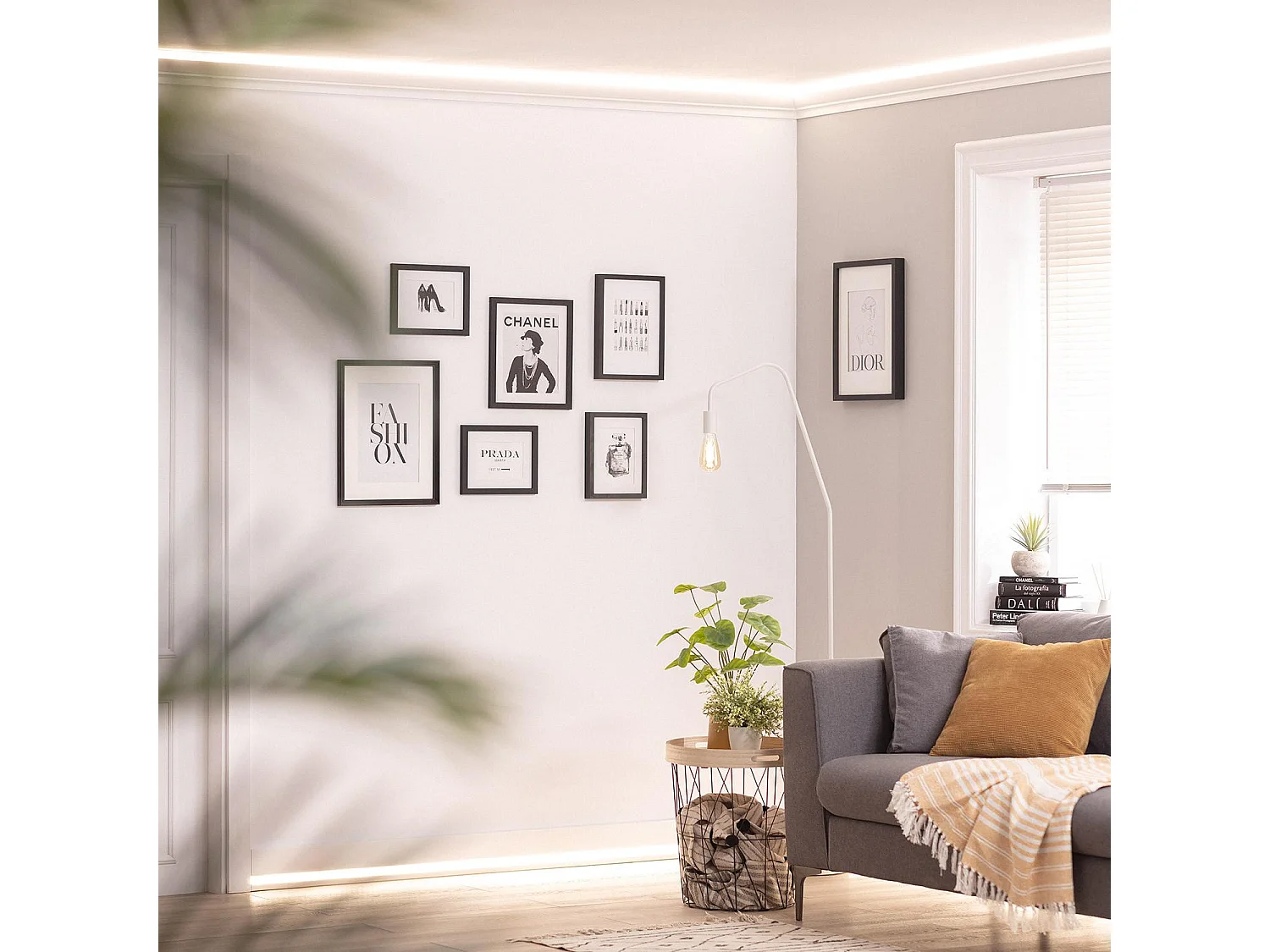 Modanatura per Striscia LED 2m Classic Bianco