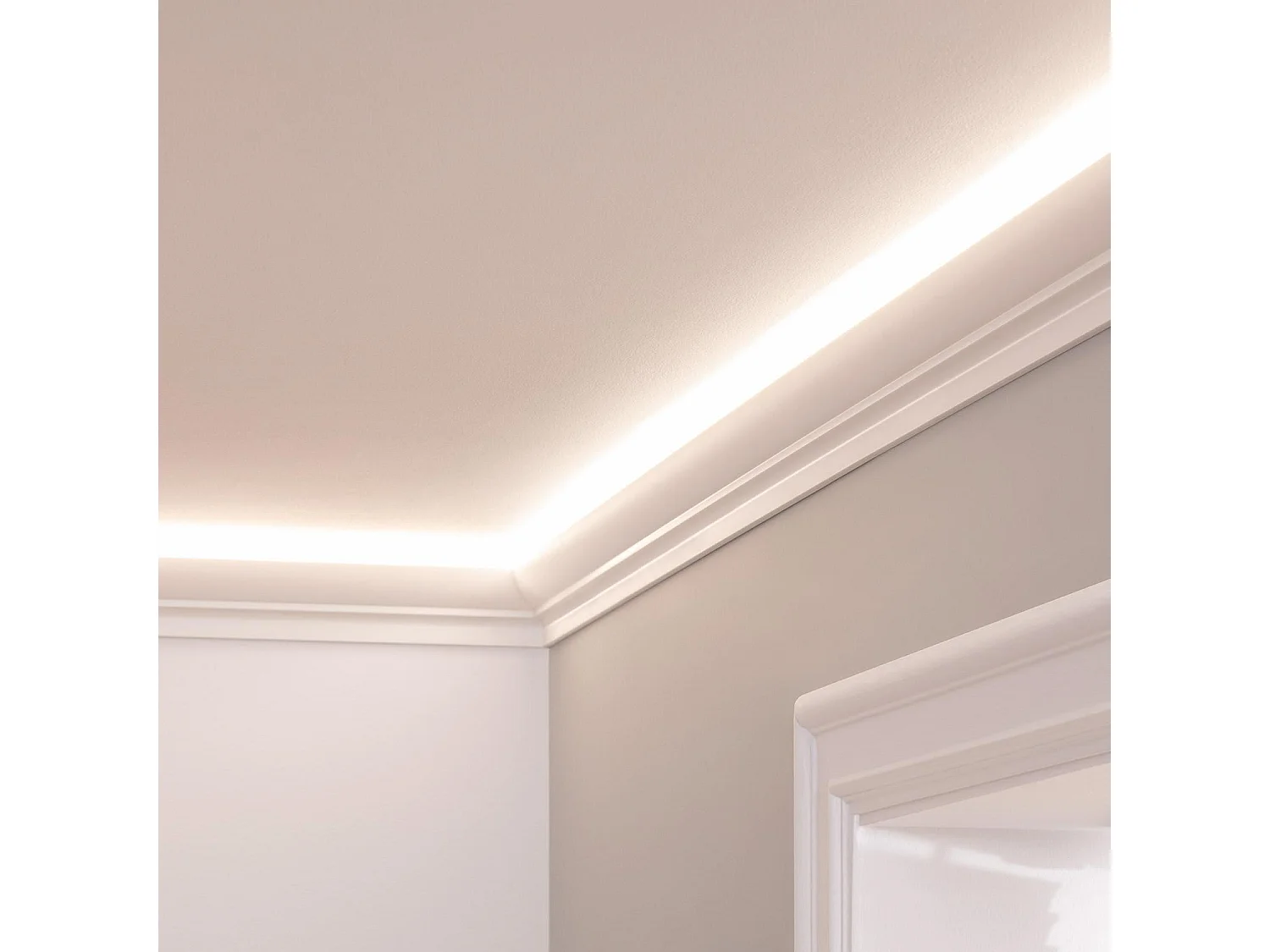 Modanatura per Striscia LED 2m Classic Bianco