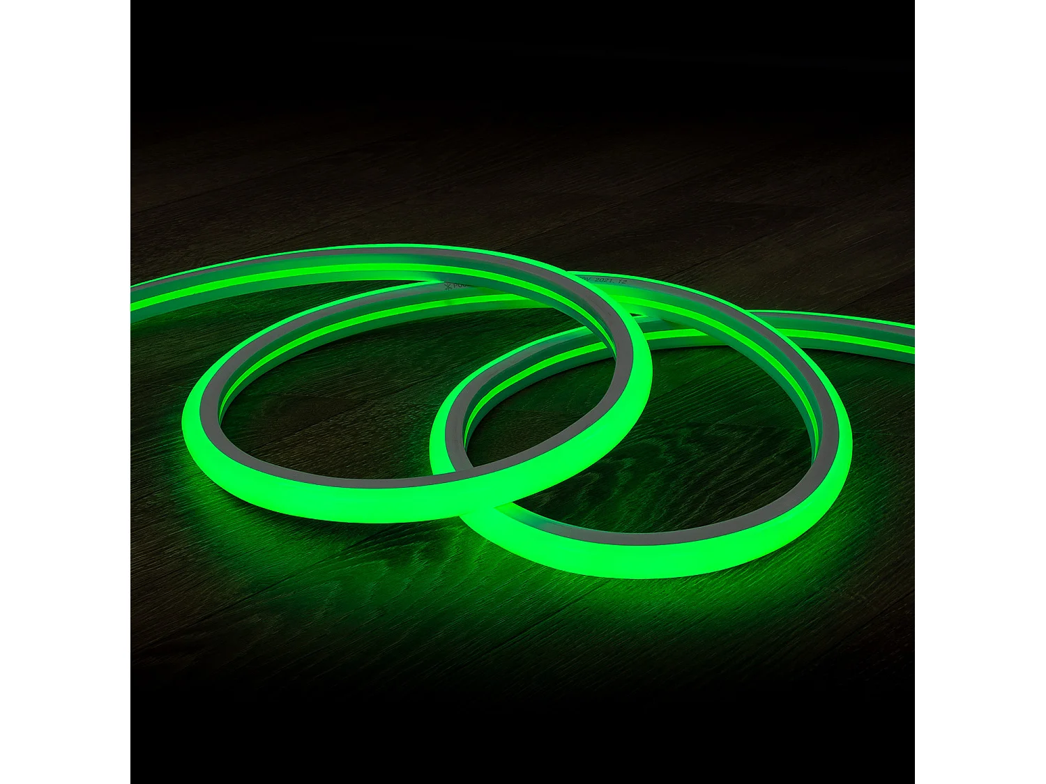 Tira LED Neón Regulable 220V Verde Semicircular 180 9W/m Corte 100cm IP67 a Medida 1 m