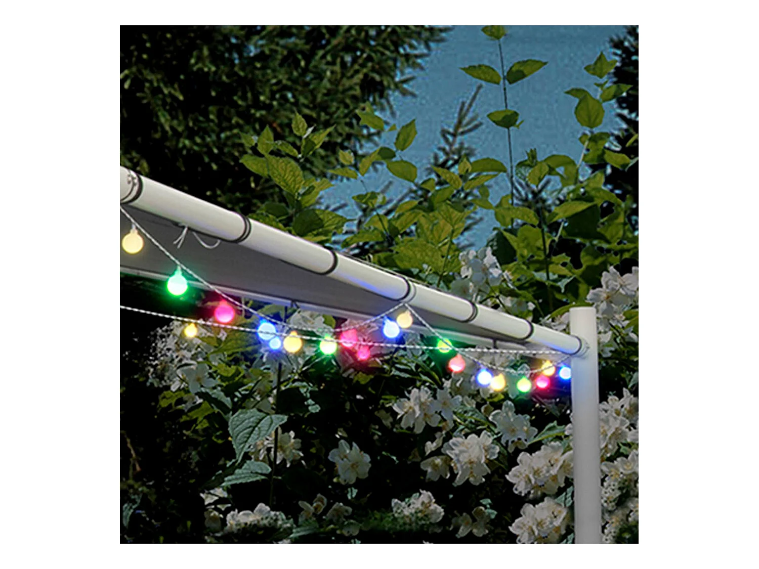 Ghirlanda LED Esterni Sfere RGB Osip 19m RGB