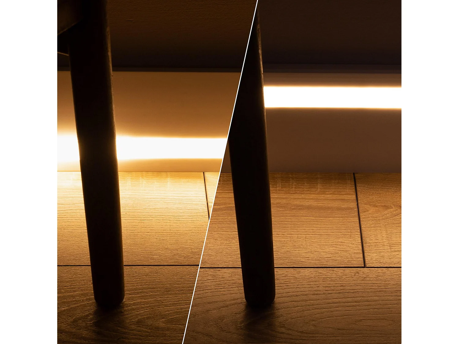 Moulure Plinthe pour Ruban LED Classic avec Capot Continu 10 m