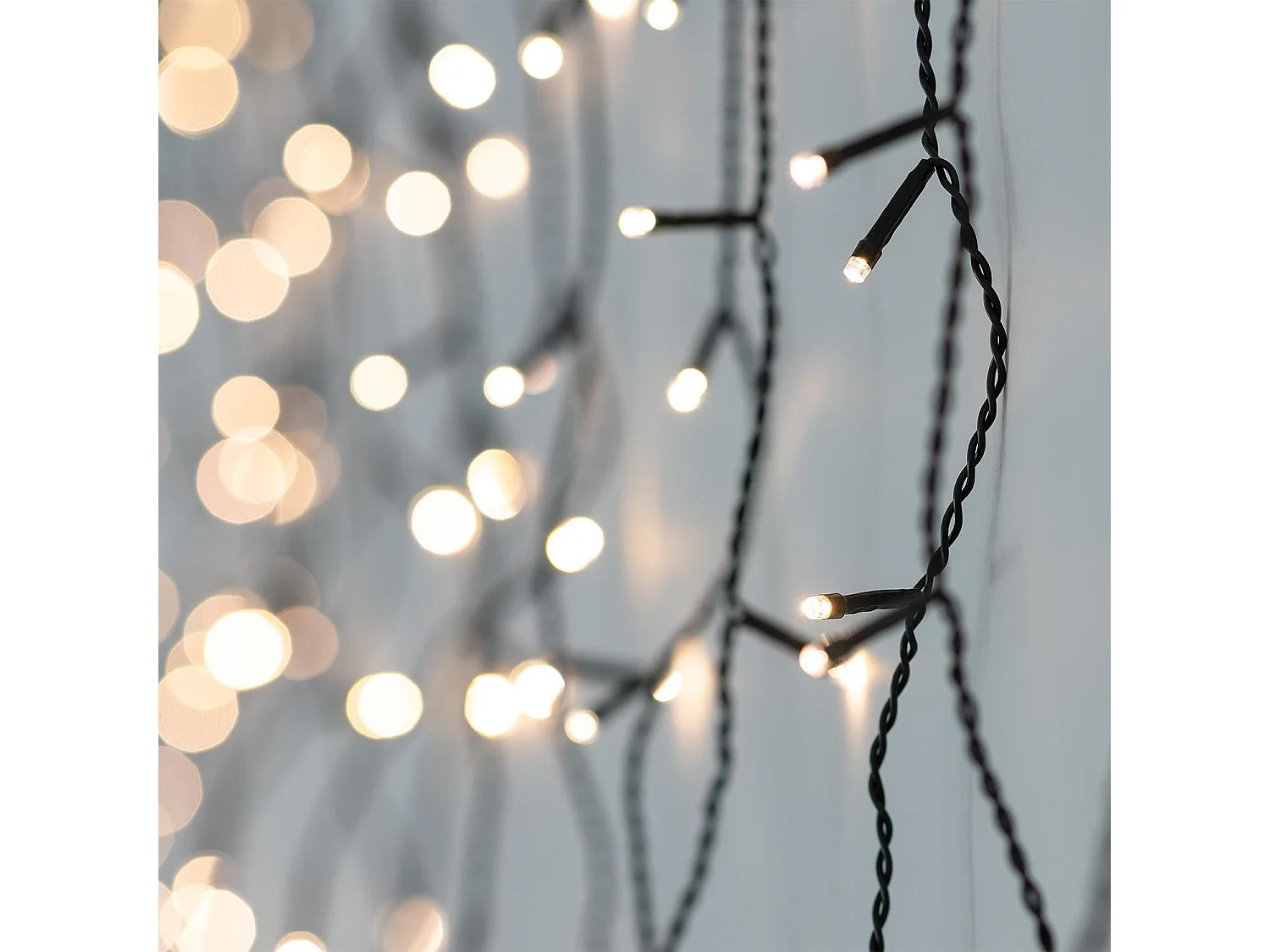 Tenda a Ghirlanda LED Regolabile 3000K Bianco Caldo