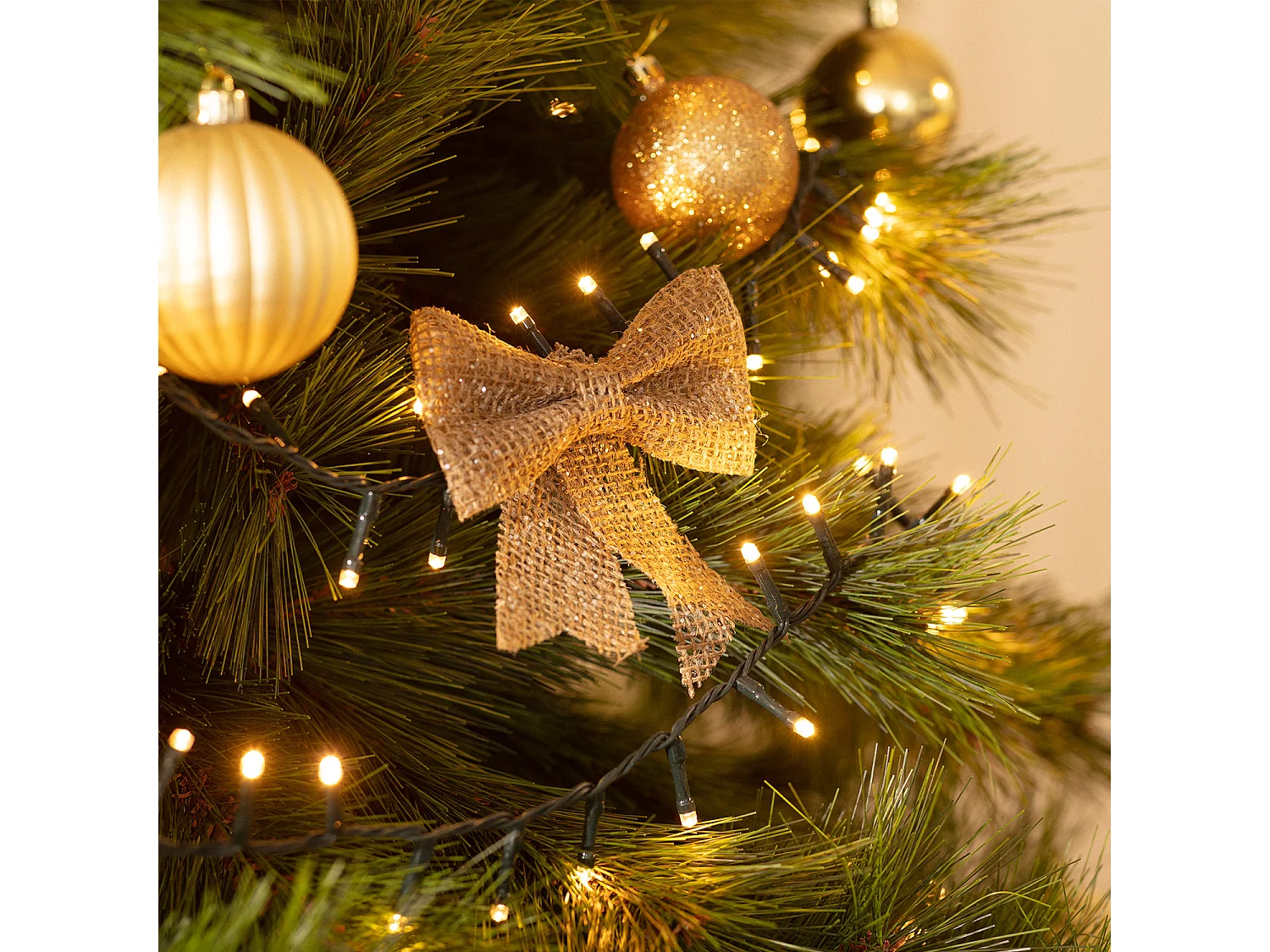 Ghirlanda Cavo LED Classic Nero 35m 3000K Bianco Caldo