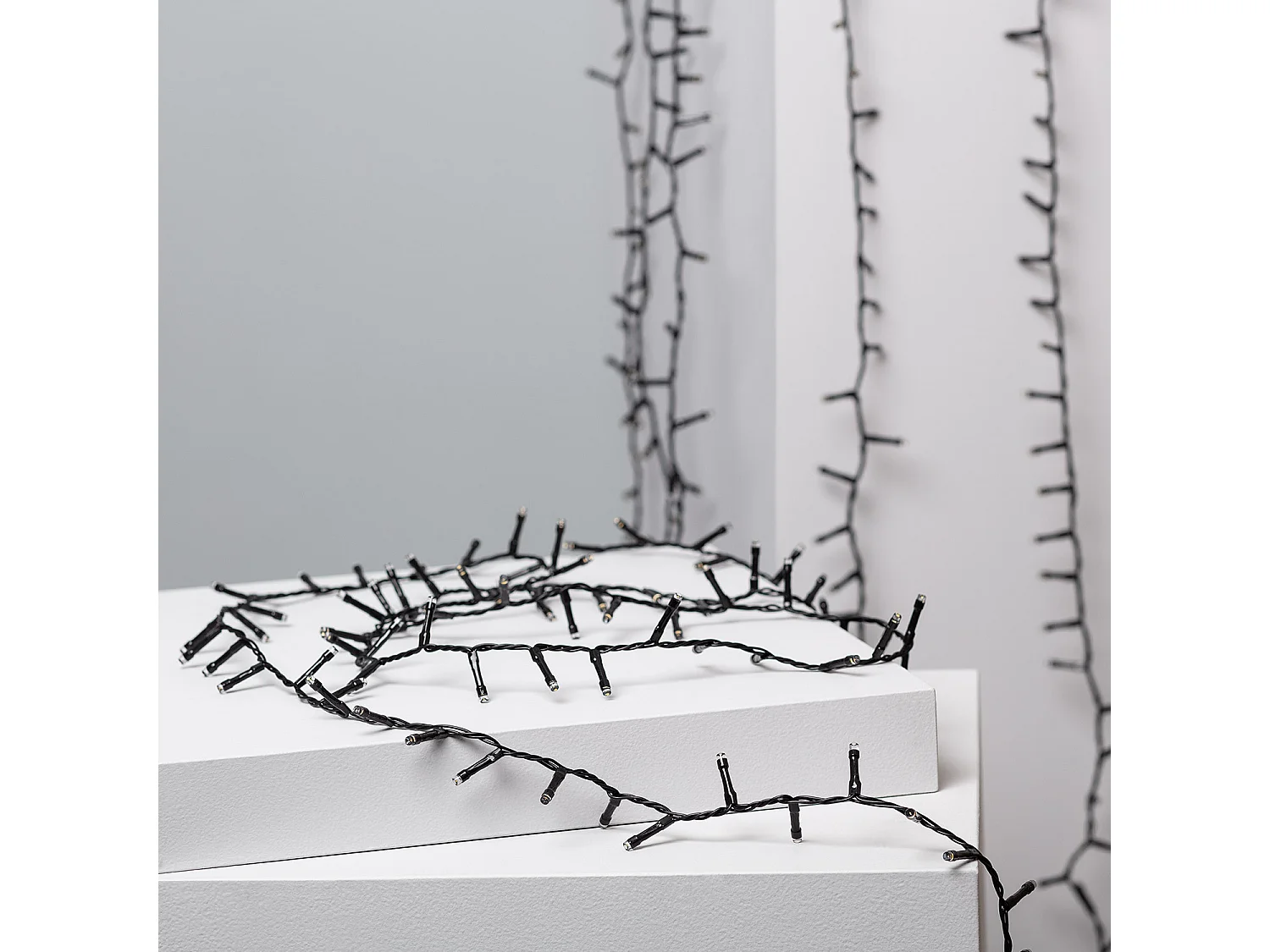 Ghirlanda Cavo LED Classic Nero 35m 3000K Bianco Caldo