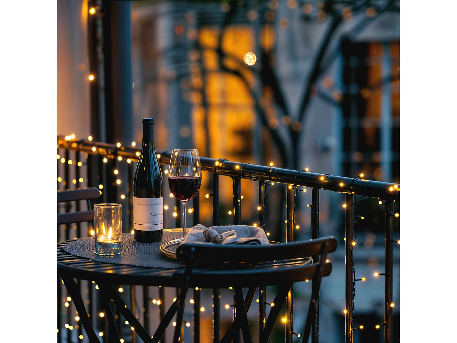 Guirlande LED Classic Noire Câble 35m  3000K Blanc chaud