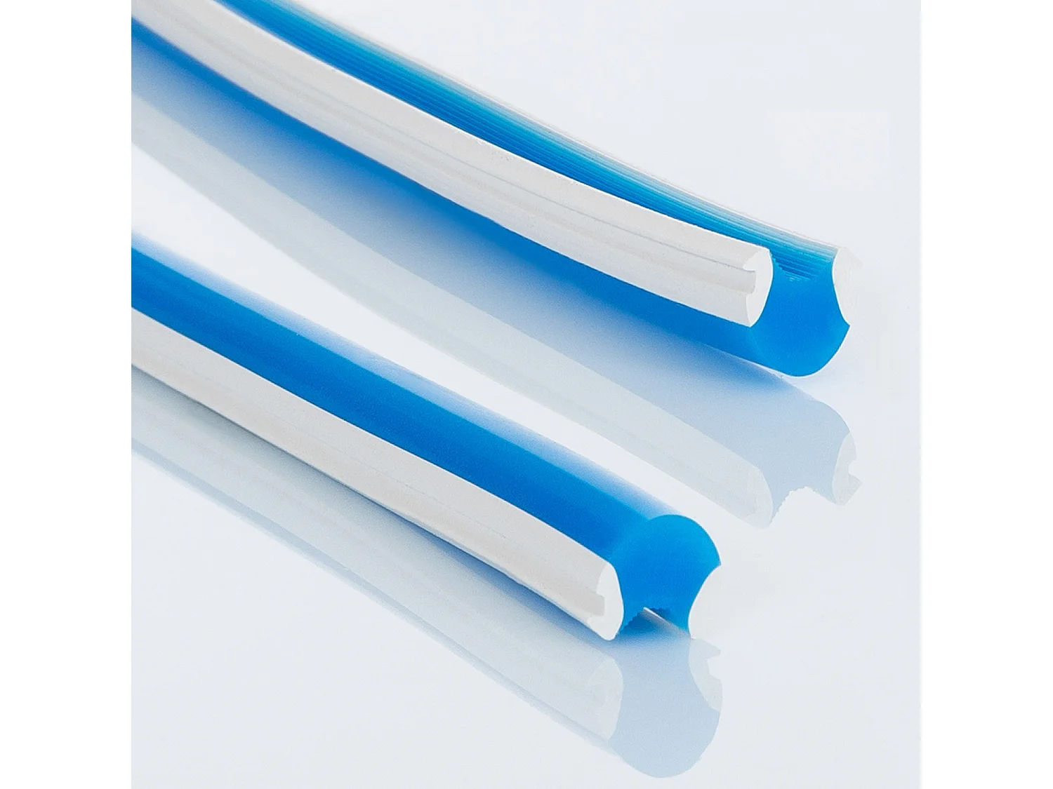 Bobina 100m Difusor de Silicona 8mm para Letrero de Neón LED Azul