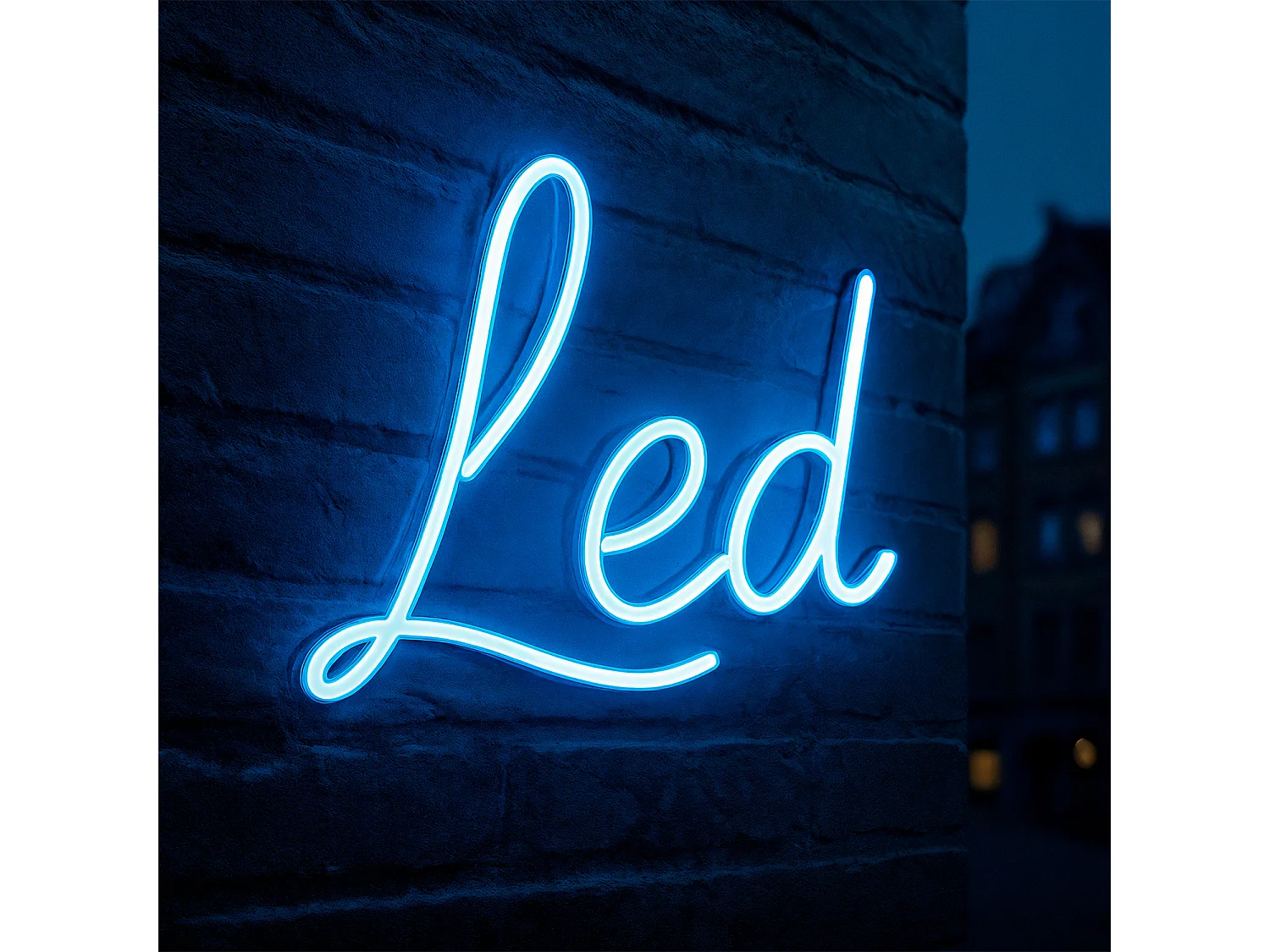 Bobina 100m Difusor de Silicona 8mm para Letrero de Neón LED Azul