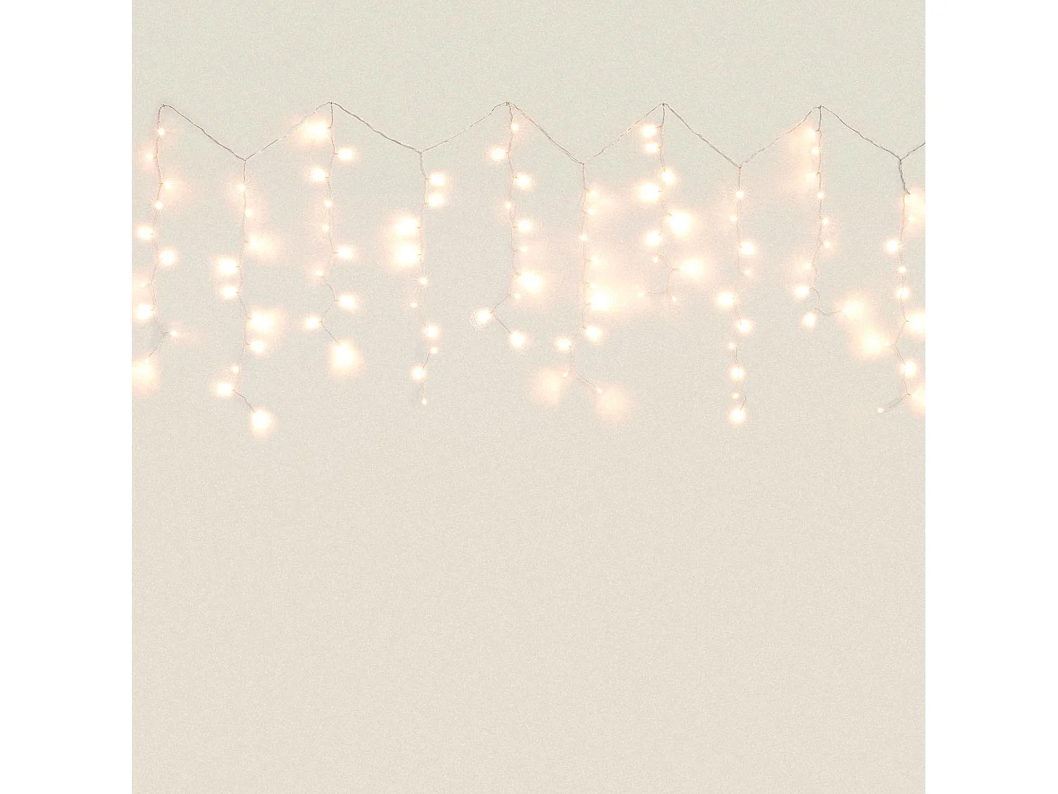 Rideau de Guirlande LED 3m 3000K Blanc chaud