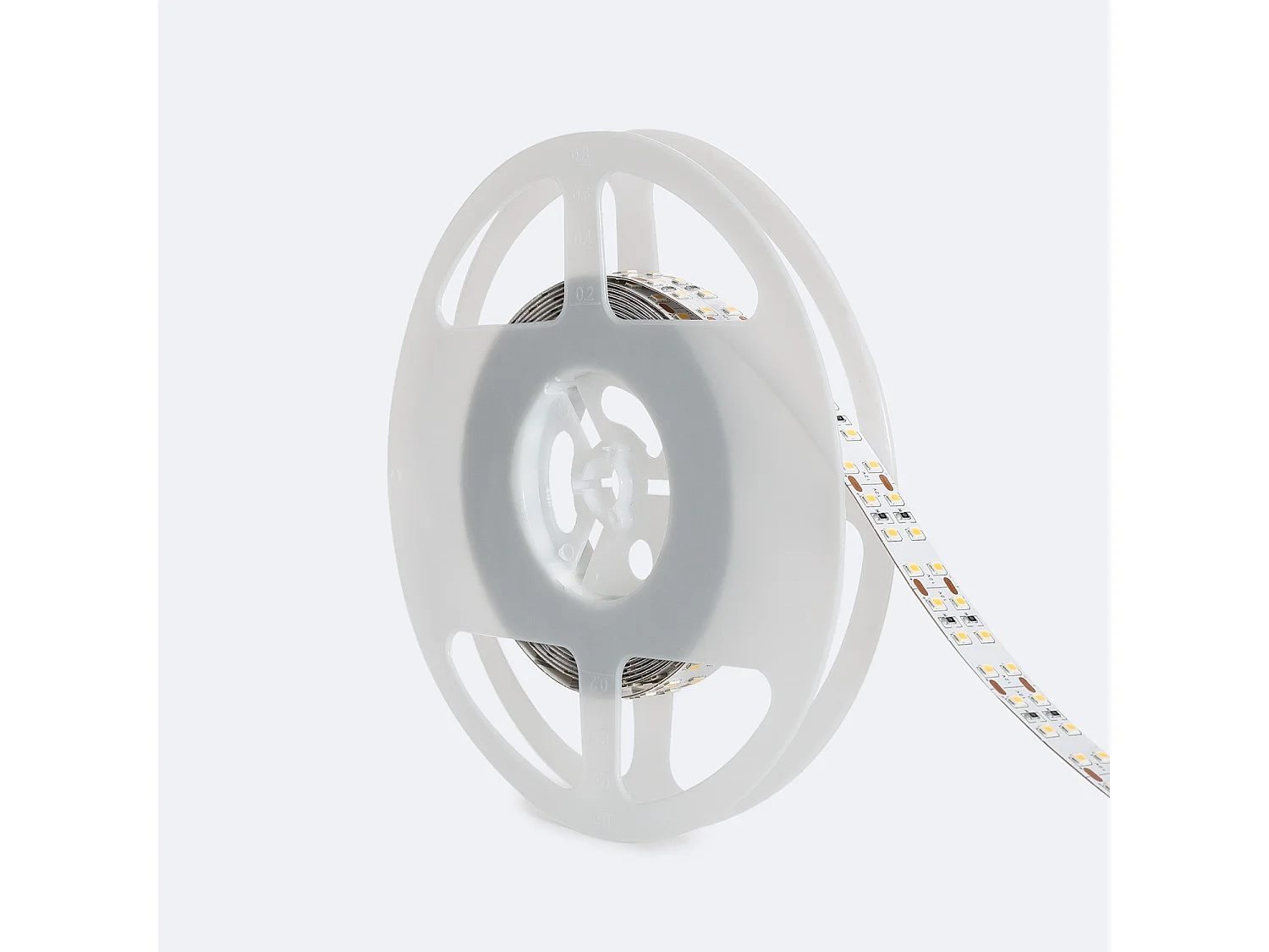 Ruban LED 12V SMD 204 LED/m 5m 18W/m 1700lm/m Double Largeur 16mm Coupe tous les 3cm IP20 6000K Blanc froid