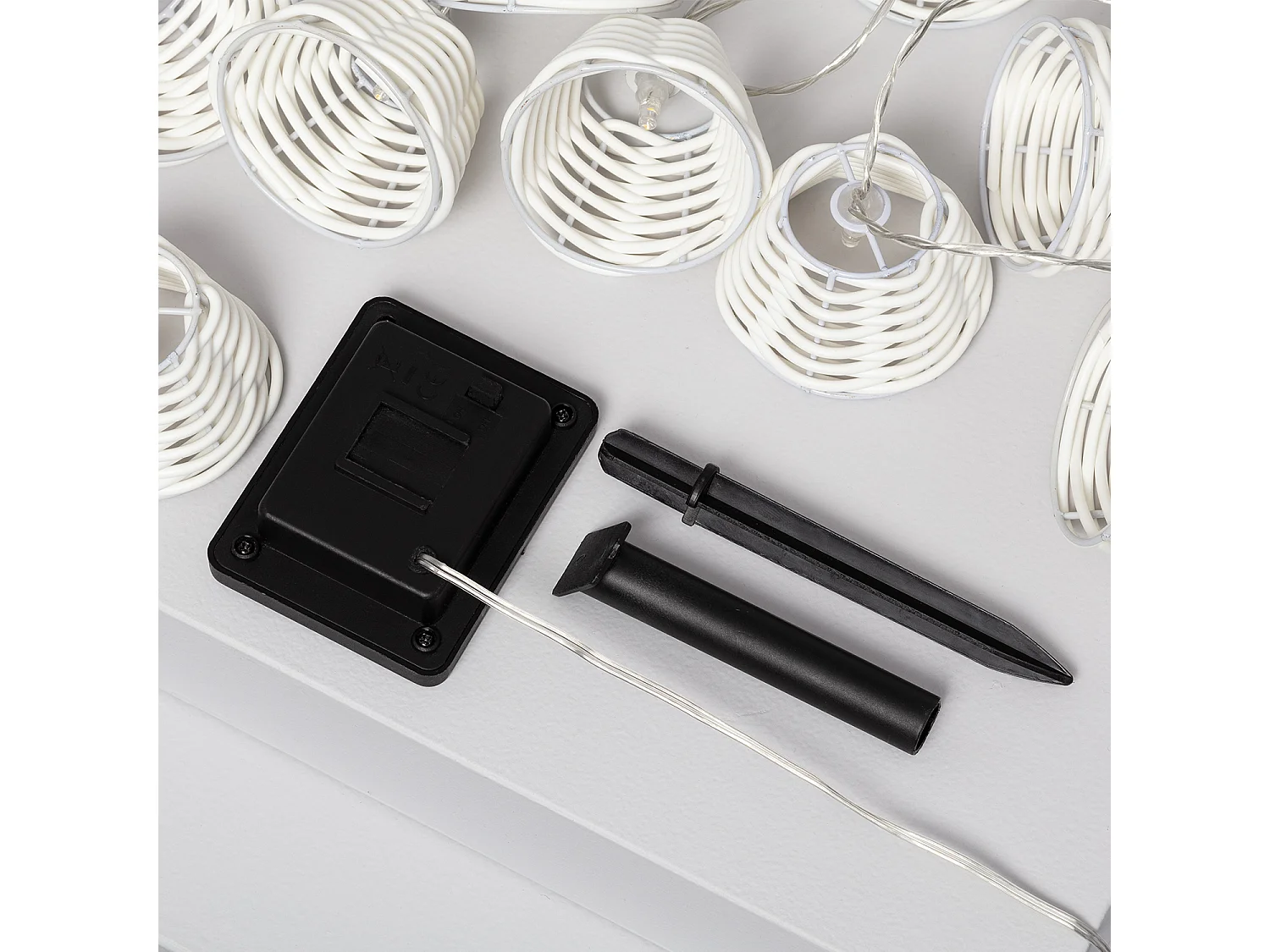 Ghirlanda LED Solare Digha 1.8m Bianco