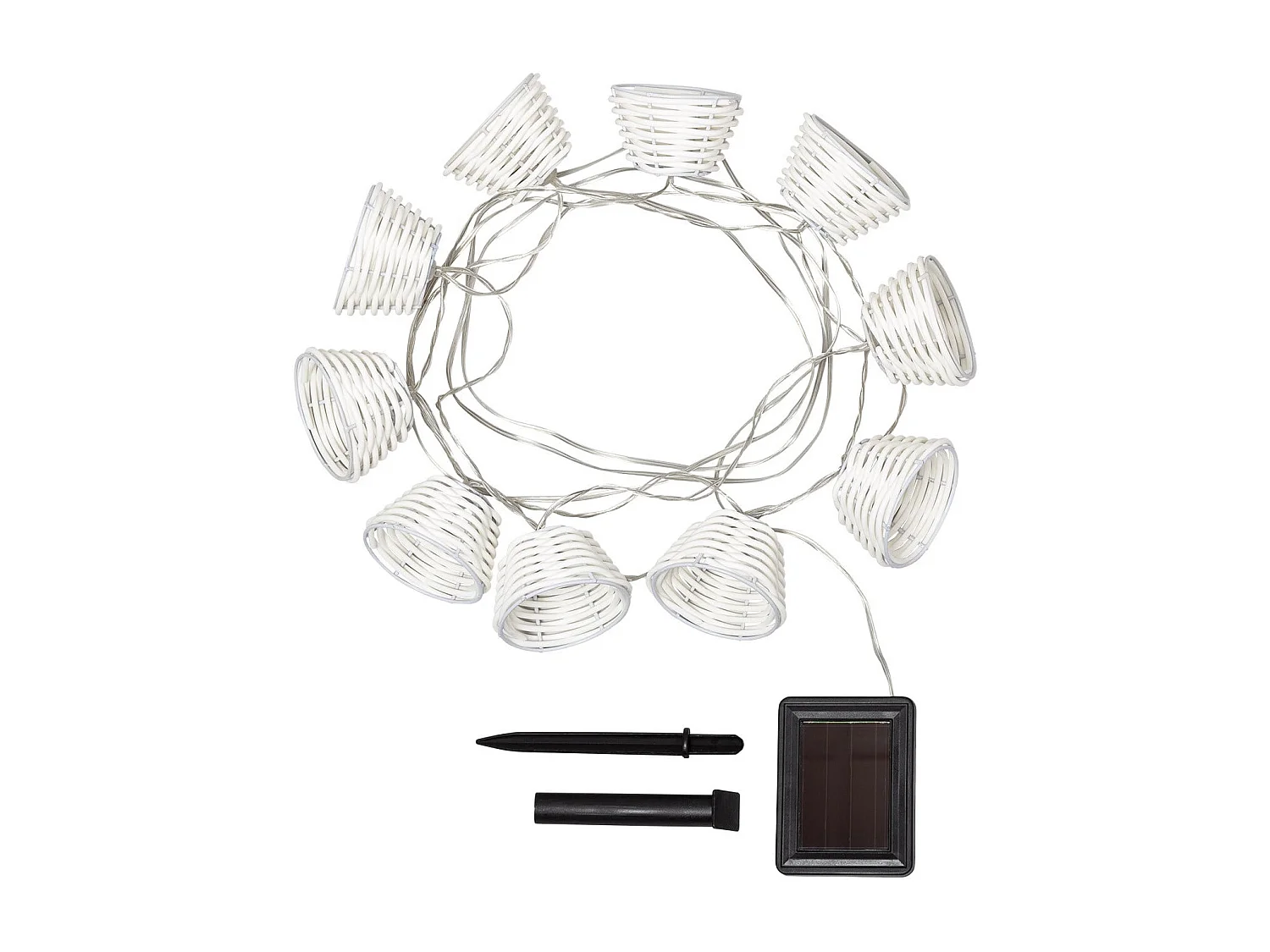 Guirlande LED Solaire Digha 1,8m  Blanc
