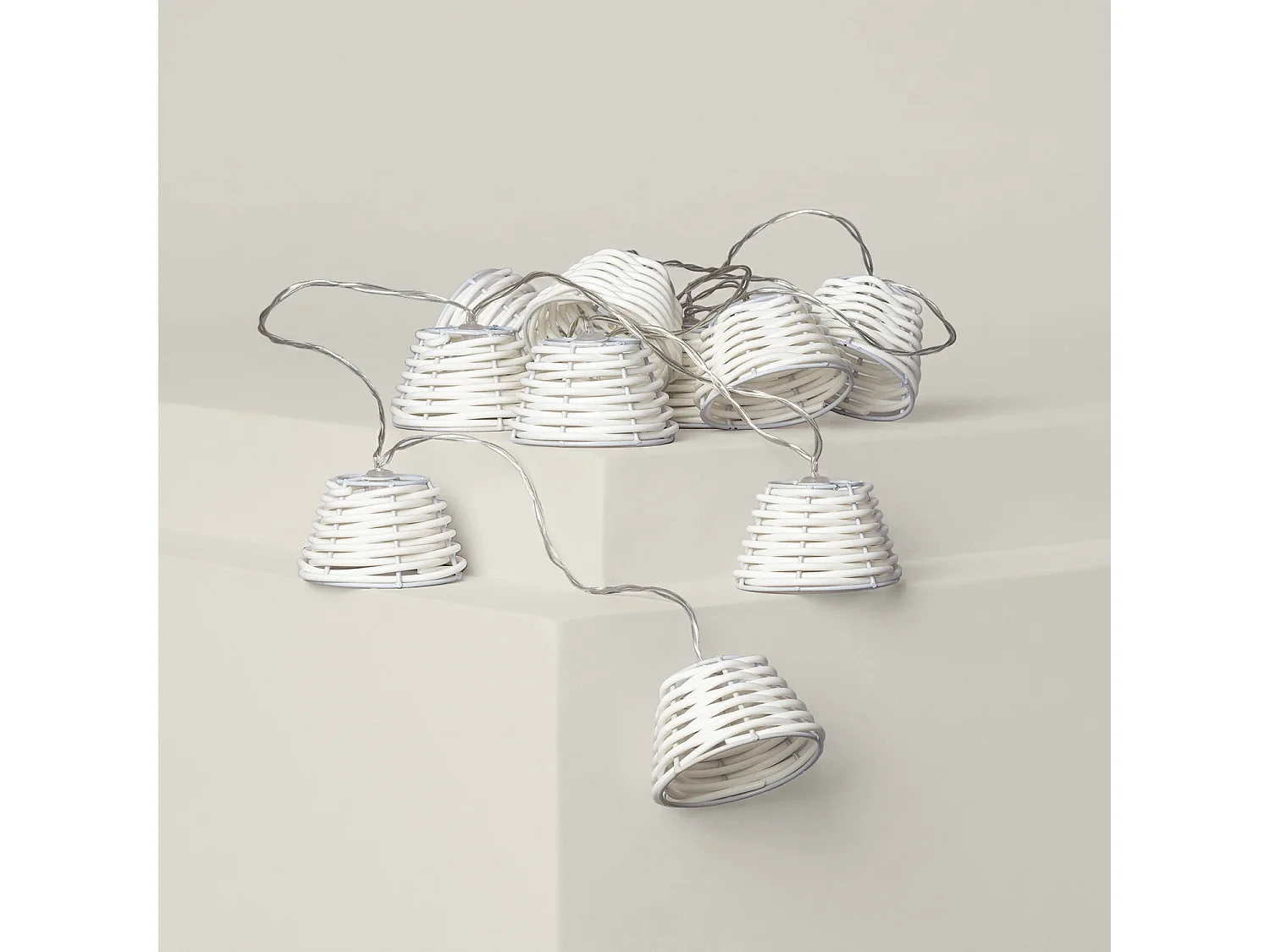 Guirlande LED Solaire Digha 1,8m  Blanc