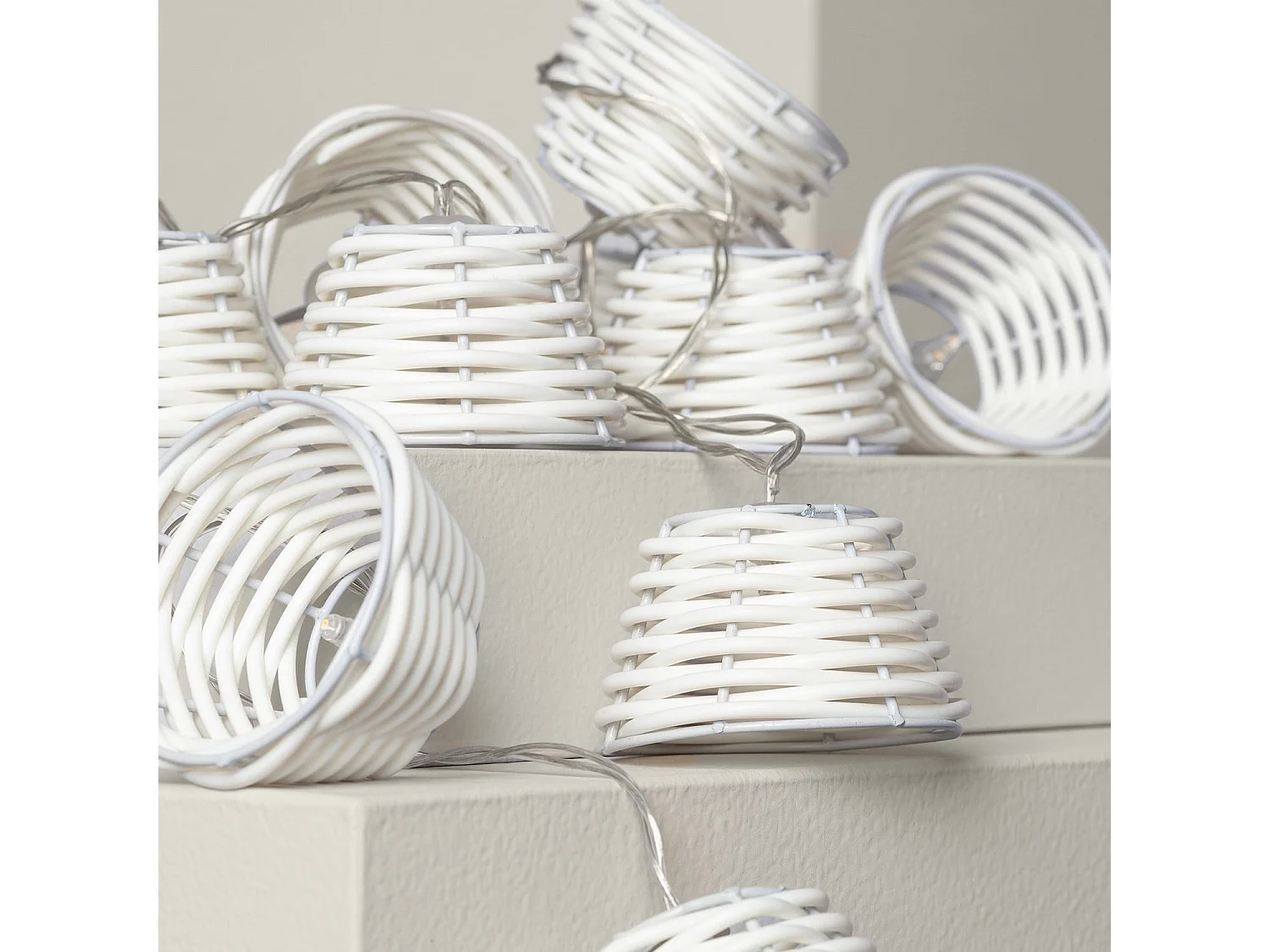 Guirlande LED Solaire Digha 1,8m  Blanc
