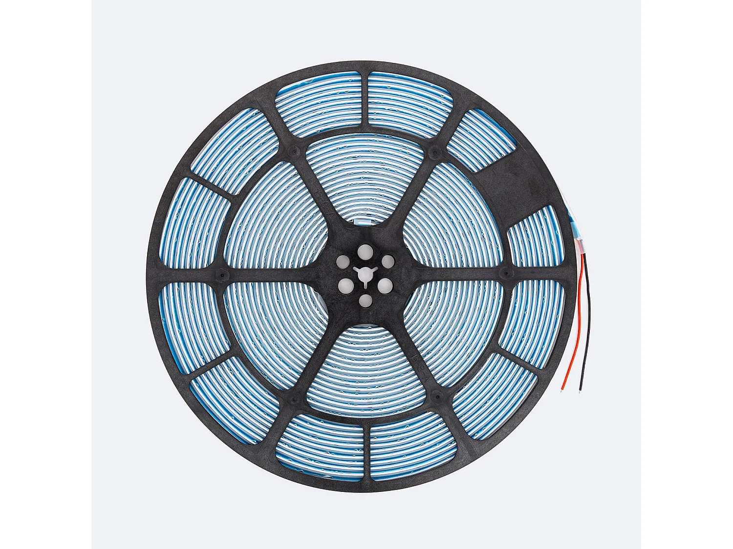 Ruban LED Dimmable 220V SMD Auto-redressement 120 LED/m BOBINE 20m 7W/m 700lm/m Largeur 9mm Coupe 10cm IP67 4000K Blanc neutre