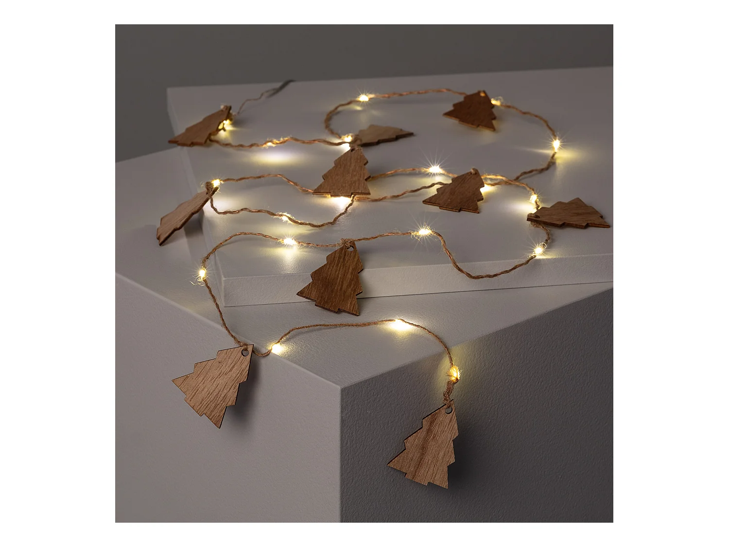 Guirlande LED Tirza de Noël à Piles 2.2m 3000K Blanc chaud