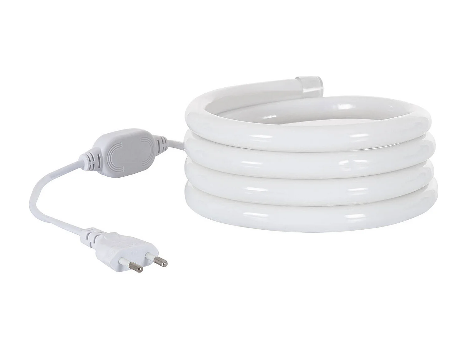 Néon LED Flexible 360º Rond Dimmable 120LED/m 220V AC Blanc Neutre IP67 sur Mesure Coupe tous les 100cm 19 m