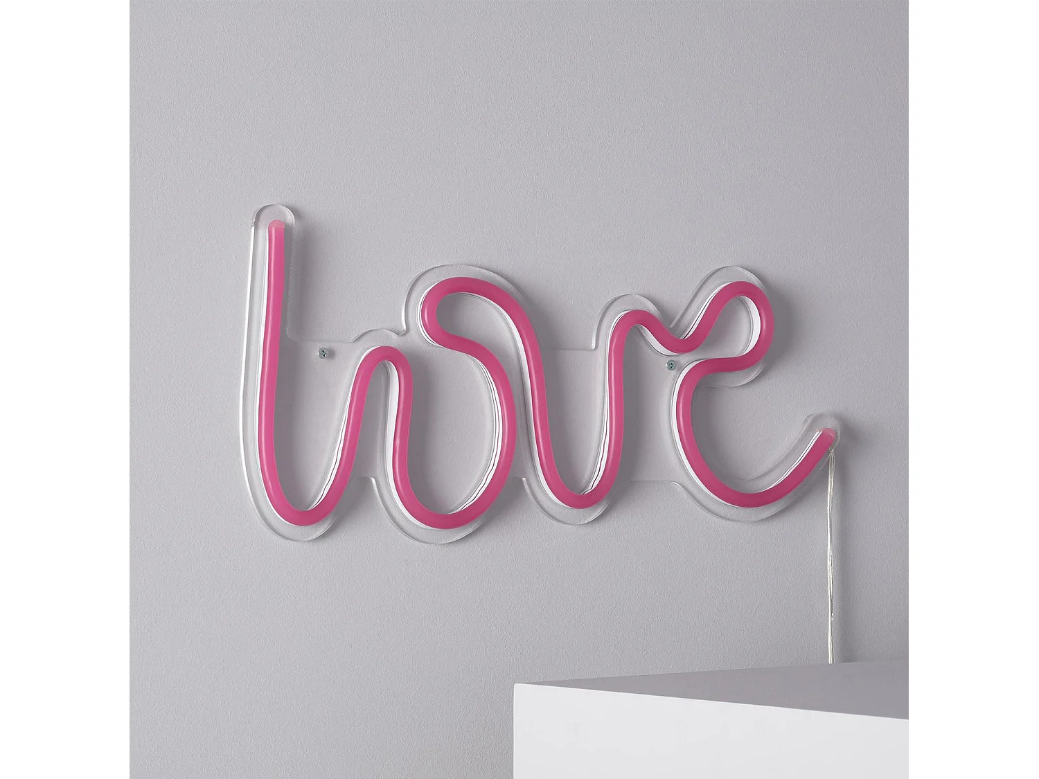 Enseigne Néon LED "LOVE" Rose