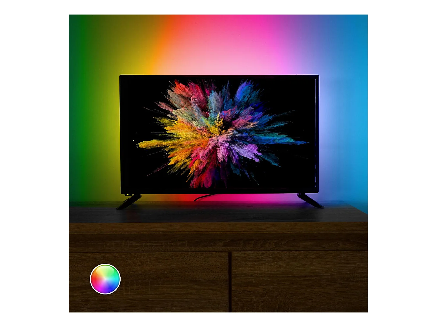 Ruban LED 5V RGB 30 LED/m 2m IP65 Kit avec USB pour Télévision RGB