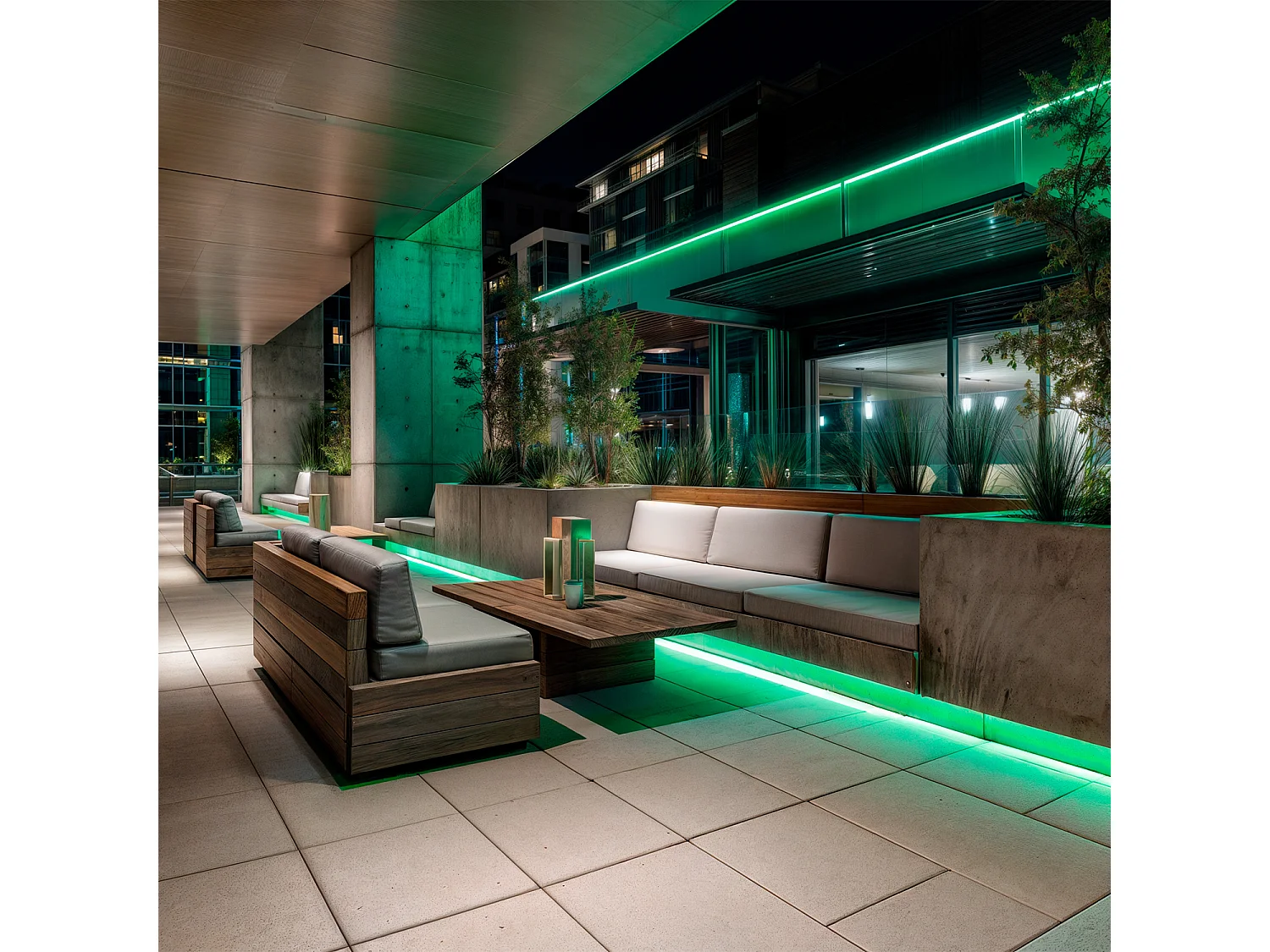 Ruban LED Néon Dimmable 220V Vert Semi-Circulaire 180 7.5W/m Coupe 100cm IP67 Sur mesure 5 m