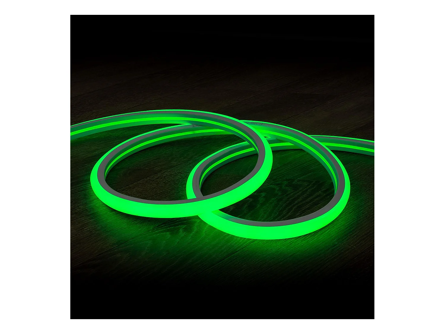 Ruban LED Néon Dimmable 220V Vert Semi-Circulaire 180 7.5W/m Coupe 100cm IP67 Sur mesure 5 m