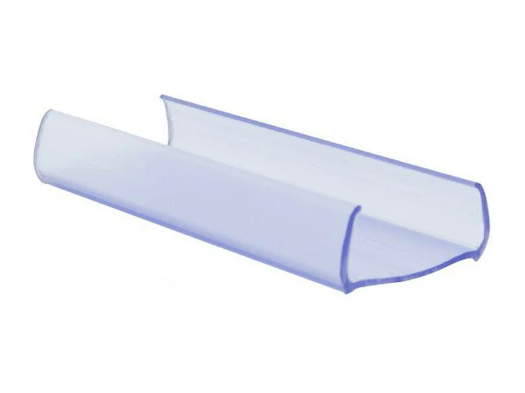 Clip di Fissaggio in PVC per Striscia LED Neon Circolare 360 Flessibile Monocolore Trasparente