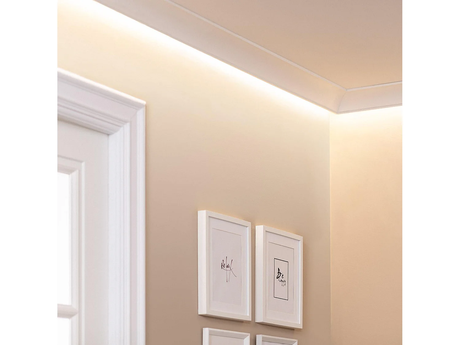 Moulure Arc 2m pour Ruban LED Blanc