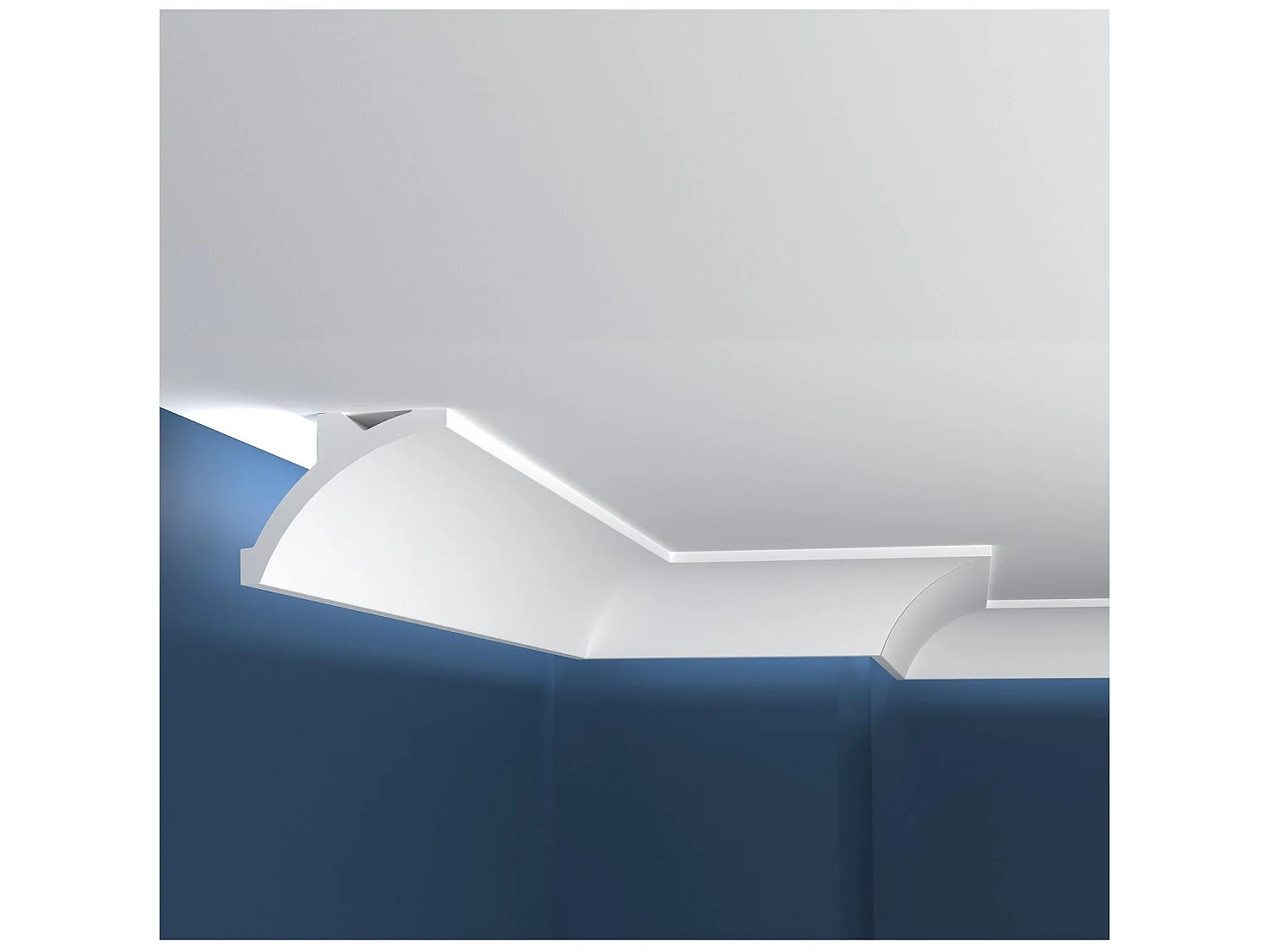 Moulure Arc 2m pour Ruban LED Blanc