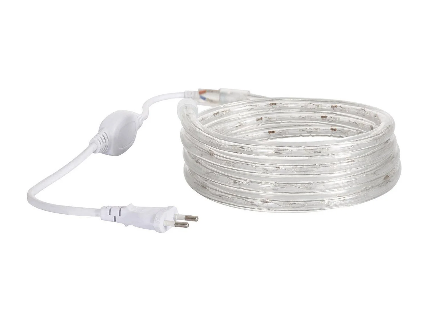 Tubo Flessibile LED Circolare 220V AC 36 LED/m Bianco Freddo IP65 su Misura Taglio ogni 100cm 12 m