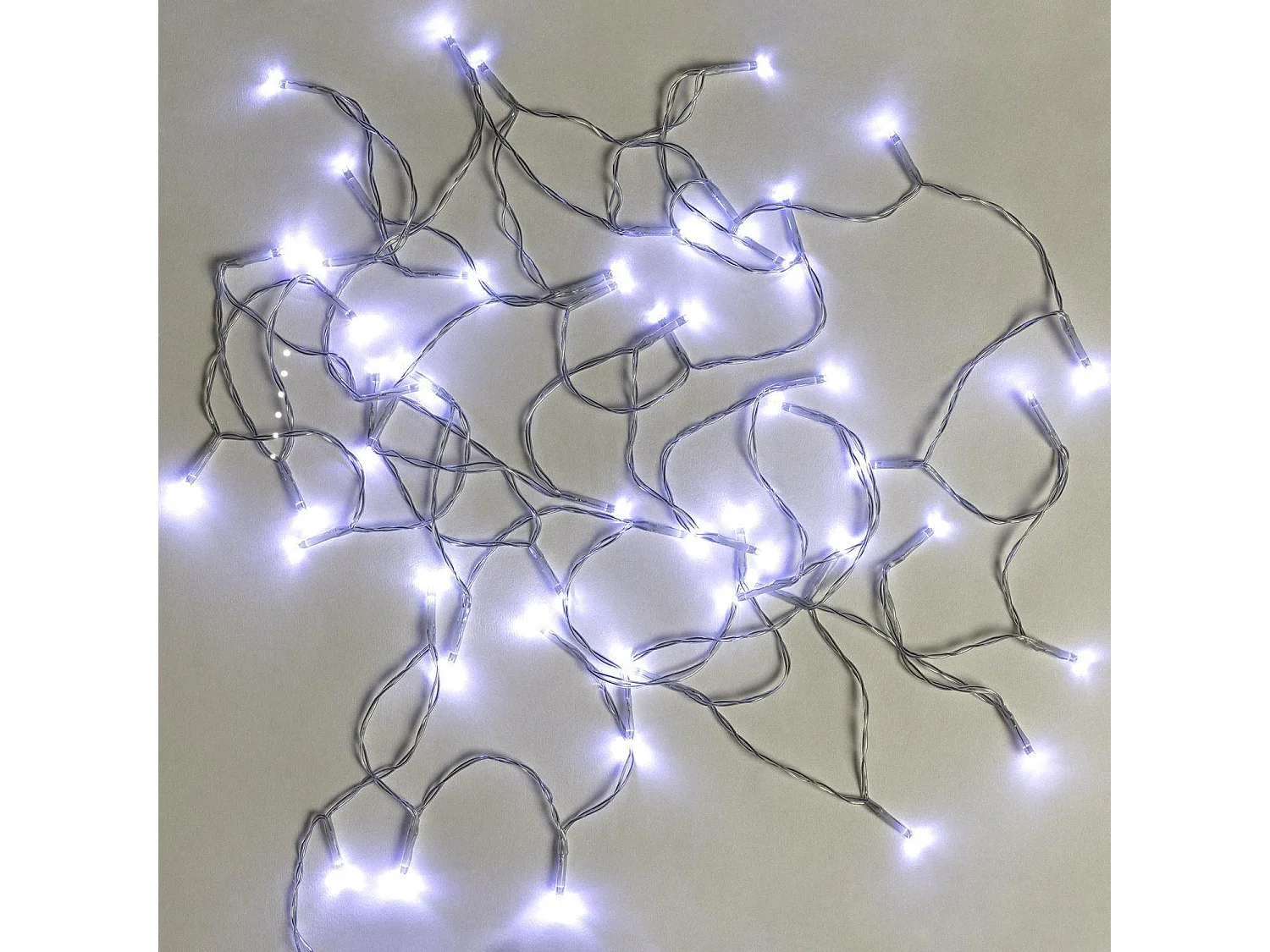 Ghirlanda Cavo LED Batteria 5m Bianco Freddo 6000K Bianco Freddo