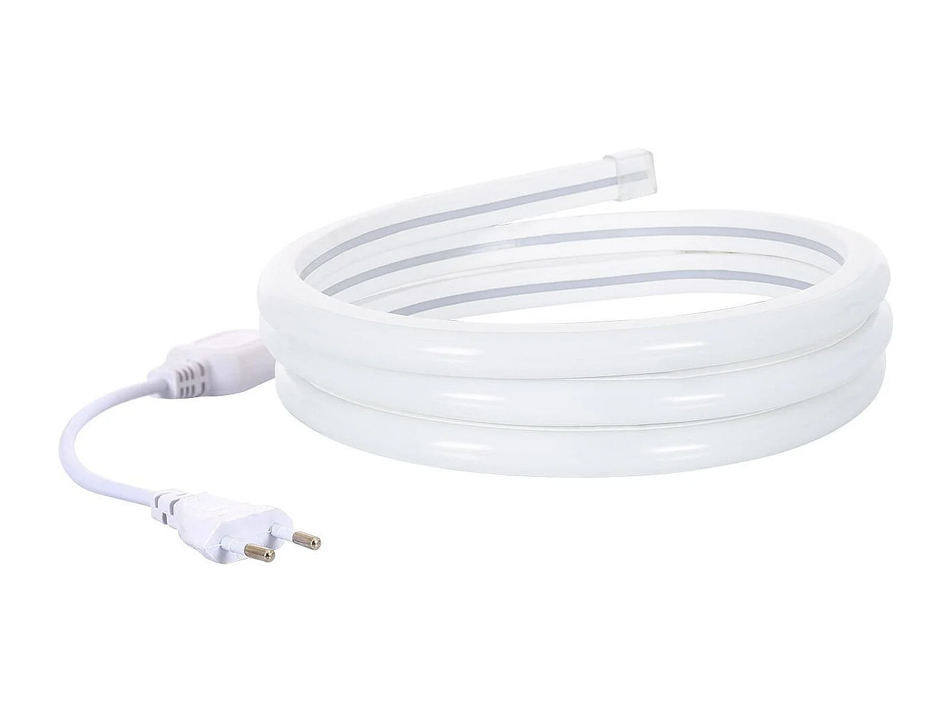 Striscia LED Neon Regolabile 220V Bianco Naturale Semicircolare 180 7.5W/m IP67 Taglio 100cm 4 m