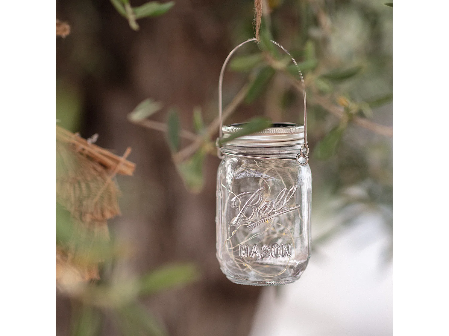 Lampada LED Solare Tarro 3000K Bianco Caldo